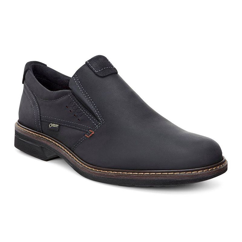 Men Ecco Turn - Slip-Ons Black - India IUYGPV532